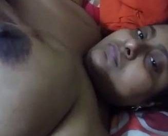 Busty Teacher Aunty Self Fondling Boobs Video