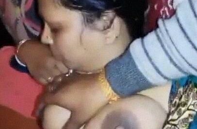 Squeezing Big Boobs Of Sleeping Busty Wife