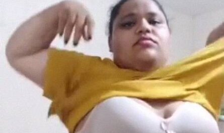 Chubby Busty Indian Babe Takes Shower Then Masturbates