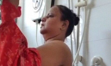 Bbw Indian Milf Taking Nude Bath XXX Video Shared Online